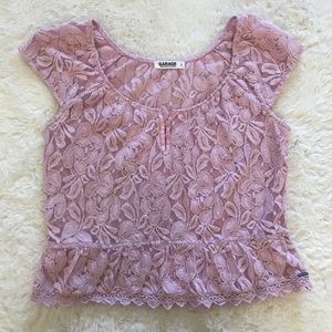 Garage cute lace top. Never worn.